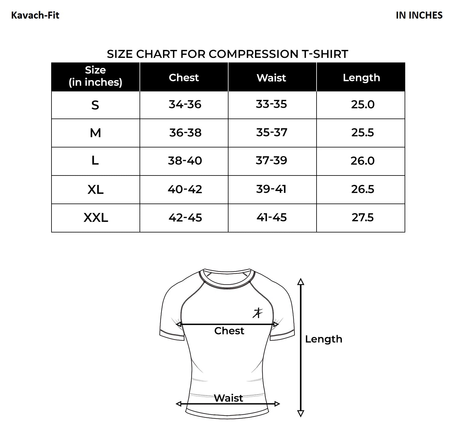 Kavach-Fit Half Sleeves Compression T-shirt For Men ( Pack of 1 )